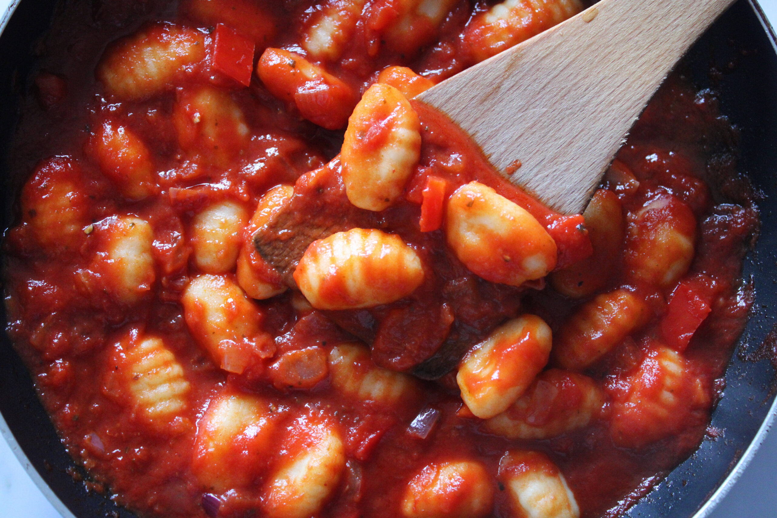 Quick and Tasty Red Sauce Gnocchi with Chilli - Lunchtime Cravings